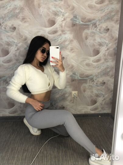 Леггинсы в рубчик