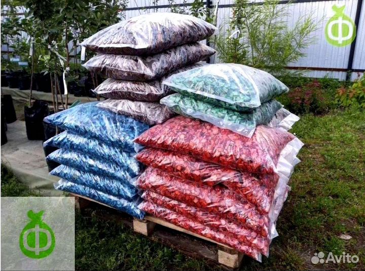 Цветная щепа в мешках с доставкой в Апрелевке