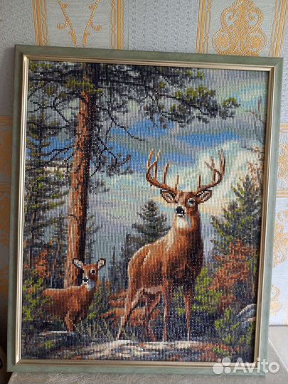 Алмазная вышивка. Готовая картина