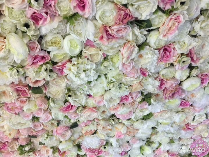 Панно из цветов декор в аренду на мероприятие