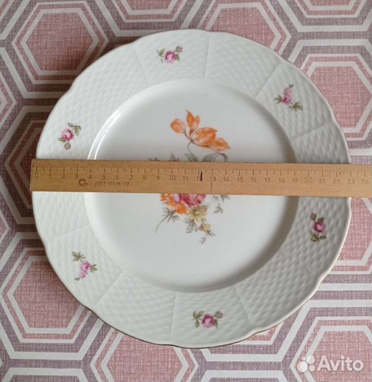 Винтаж. Тарелка для 2-х блюд, Чехословакия