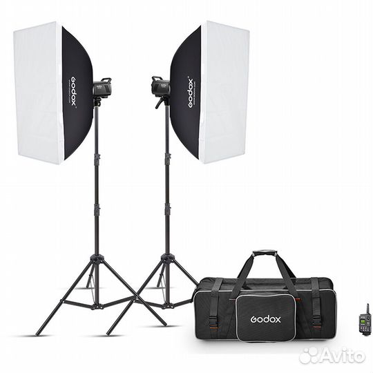 Комплект вспышек с софтбоксами Godox MS300V-F