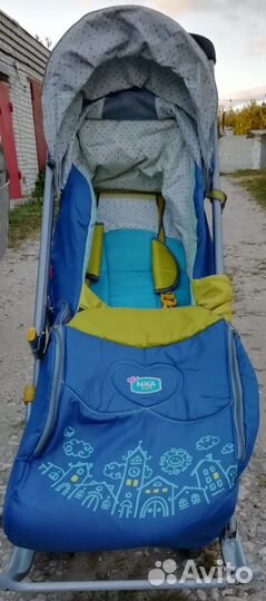 Детские санки коляска Ника 7