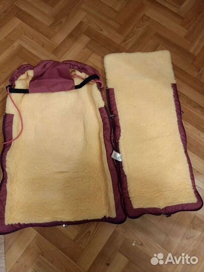 Конверт зимний, натуральная шерсть