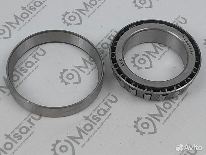 Подшипник конический, роликовый 34х51х12 Урaл, Дне