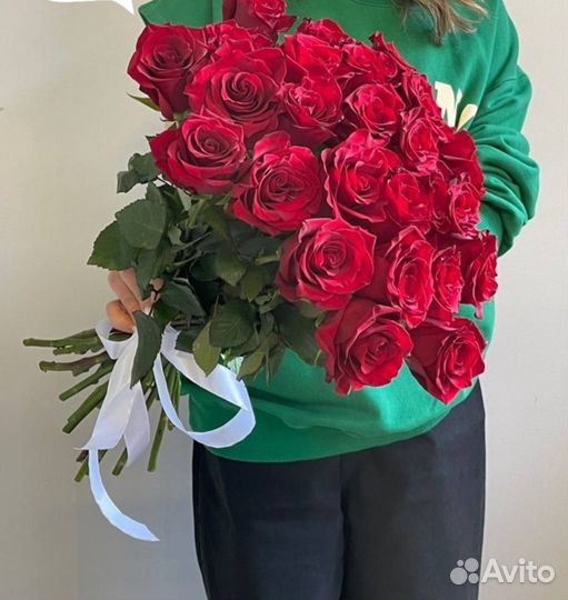 101 Роза импорт букет премиум доставка цветы Эквад