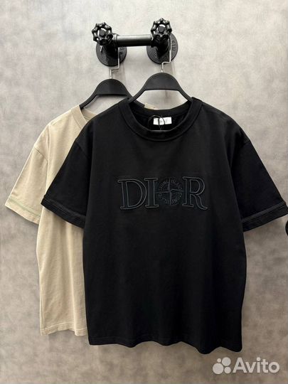 Футболка dior& stone island