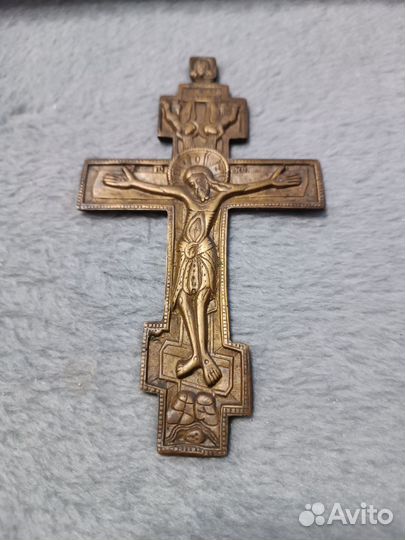 Старинный латунный Крест