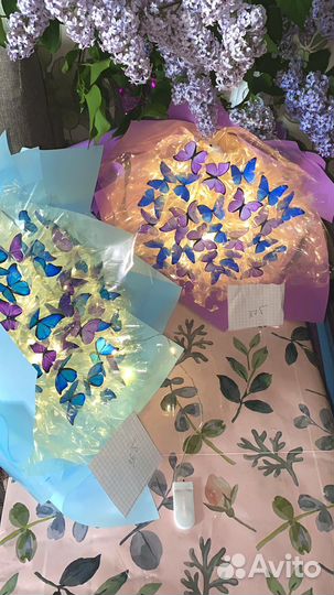 Букет из бабочек, сьедобные букеты