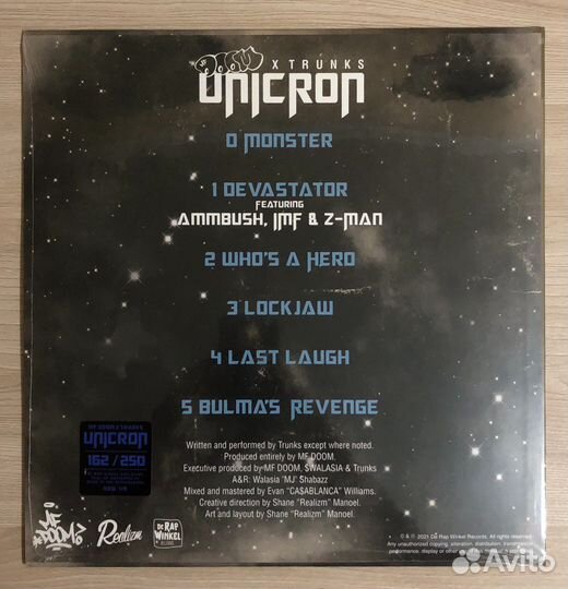 MF Doom x Trunks – Unicron (Colored/Num/Ltd/New)