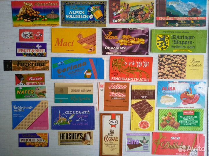 Этикетки Обертки Фантики Конфеты Шоколад СССР