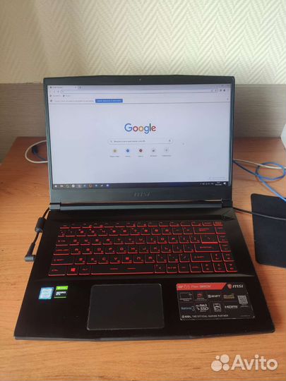 Игровой ноутбук msi GF63 Thin 9RCX