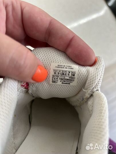 Кроссовки reebok для девочки