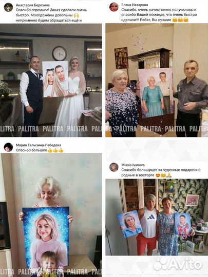 Портрет по фото на холсте Ярославль