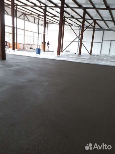 Промышленные бетонные полы. Полусухая стяжка пола