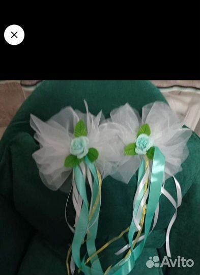 Украшение на ручку свадебной машины