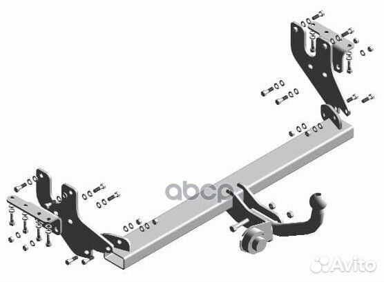 Фаркоп трейлер Mitsubishi Lancer 2008-12 дорестайл