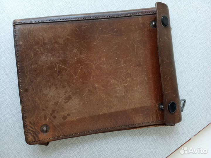 Планшет офицерский кожаный старинный 50гг, СССР