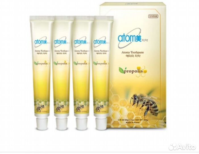 Зубная паста с прополисом atomy
