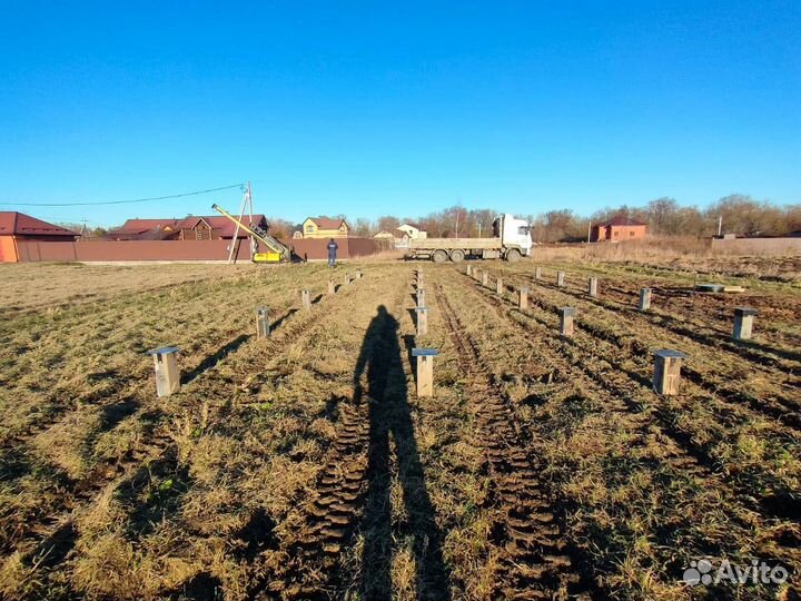 Железобетонный фундамент установка под ключ