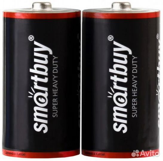 Элемент питания Smartbuy R20, 2шт