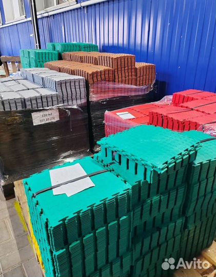 Модульная плитка пвх в фитнес зал