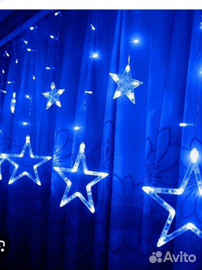 Гирлянда Звезды и Луна