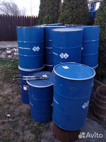 Бочка металлическая 200л с крышкой