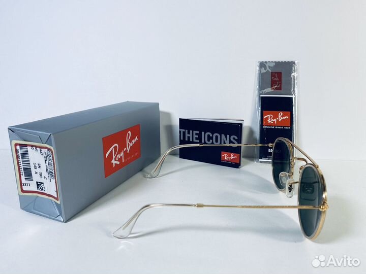 Очки Ray Ban Round RB 3647 золото,стекло