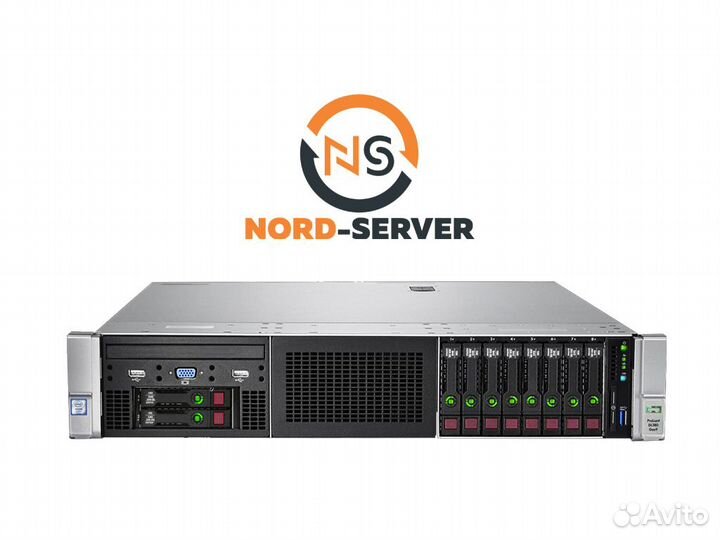 Сервер HP DL380 Gen9 10SFF 2x E5-2640 v3 64GB
