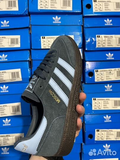 Кроссовки adidas handball spezial moscow navy blue