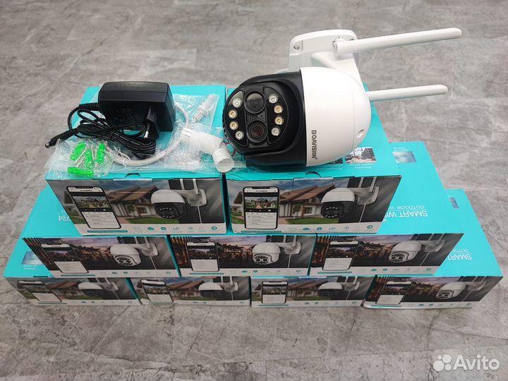 IP-камера наружная беспроводная, 8 Мп, 4K, Wi-Fi