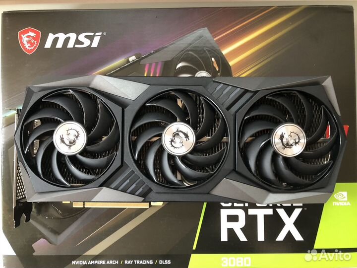 Видеокарта RTX 3080 MSI Gaming X Trio