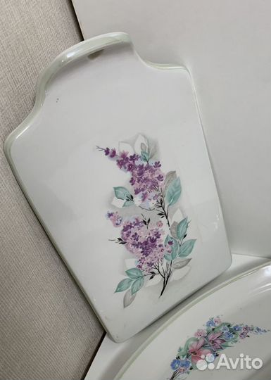 Селедочницы, доска для сыра (фарфор) Дулево