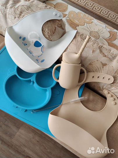 Силиконовая детская посуда