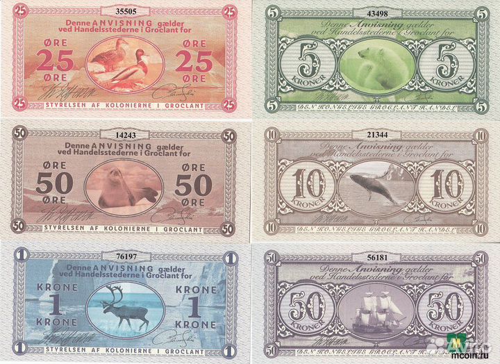 Остров Гроклант Комплект 6 бон 2018 год