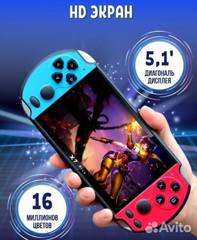 Игровая приставка портативная X7 Plus