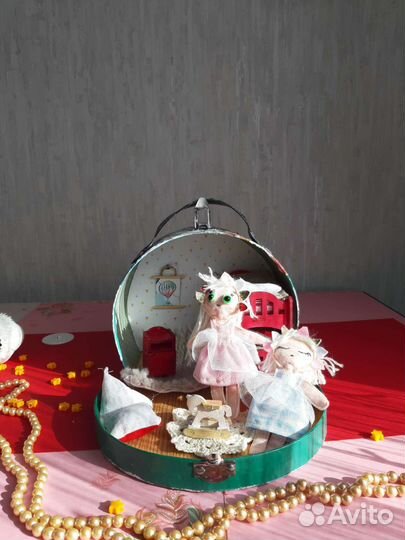 Кукольный домик с мебелью новый