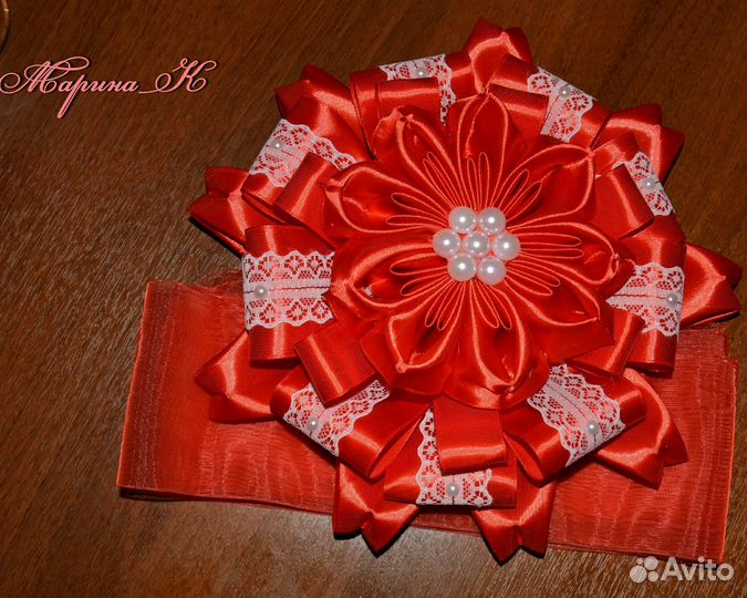 Бант на выписку новорожденных