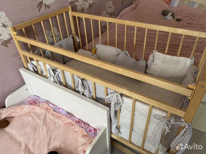 Кровать детская маятник с матрацем