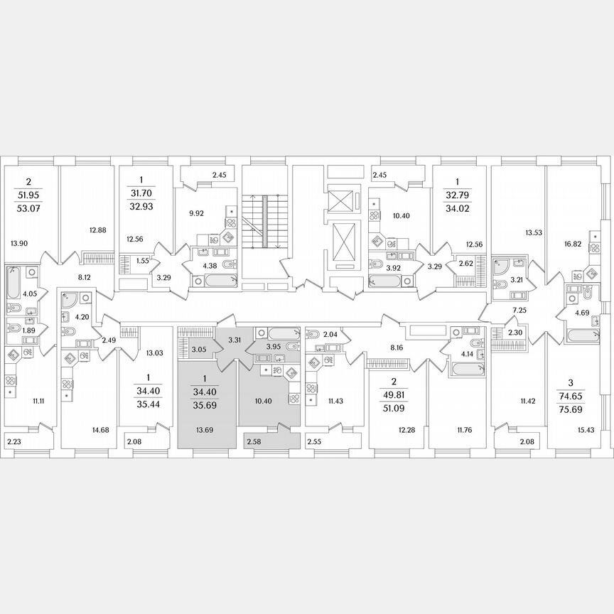 1-к. квартира, 35,7 м², 4/14 эт.