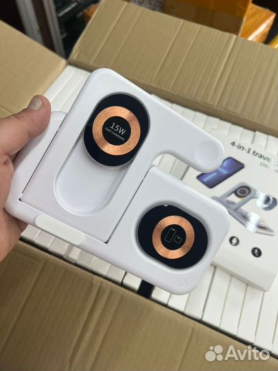 Универсальная беспроводная зарядка 3в1, Premium