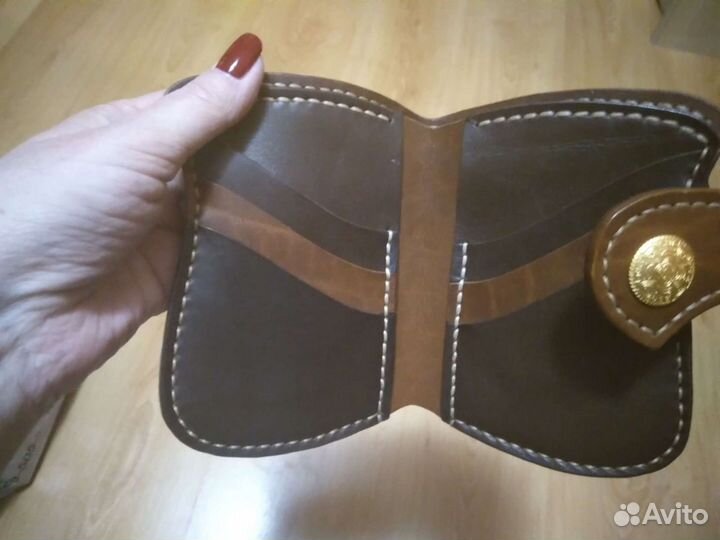 Кошелек кожанный ручная работа