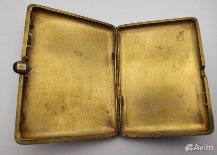 Портсигар эмаль серебро 84 проба 301 грамм