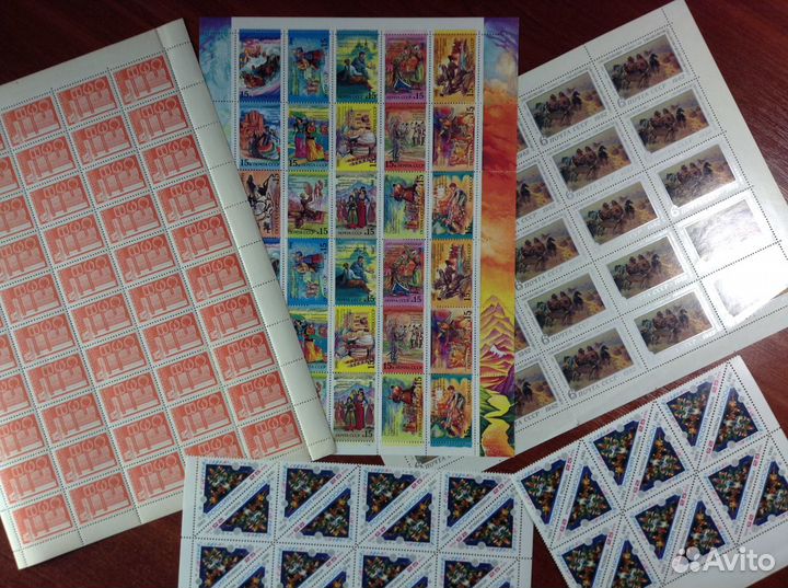 Марки в листах Чистые СССР Россия