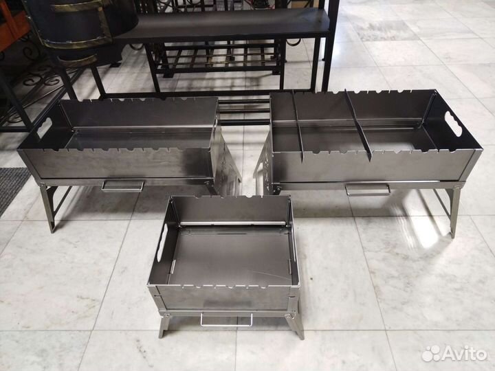 Мангал разборный, чемодан