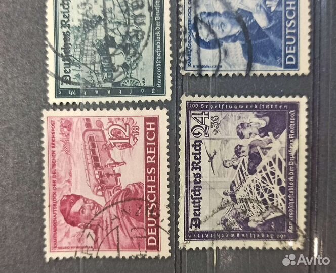 Почтовые марки Старой Германии 1944г. Почта