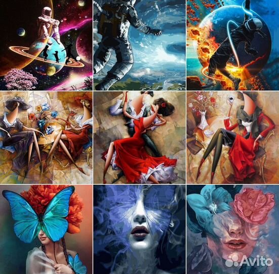 Картины по номерам 40*50 на подрамнике