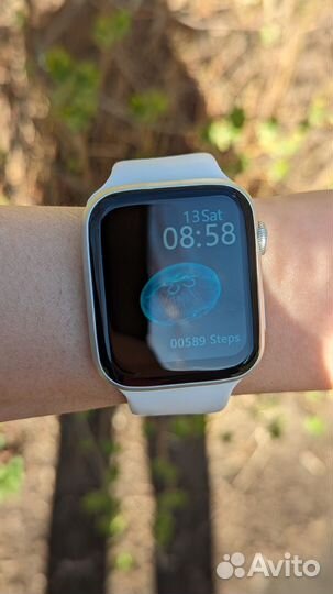 Смарт - часы с логотипом Apple женские бу