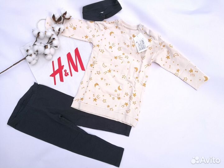 Комплект для девочки hm 98 новый